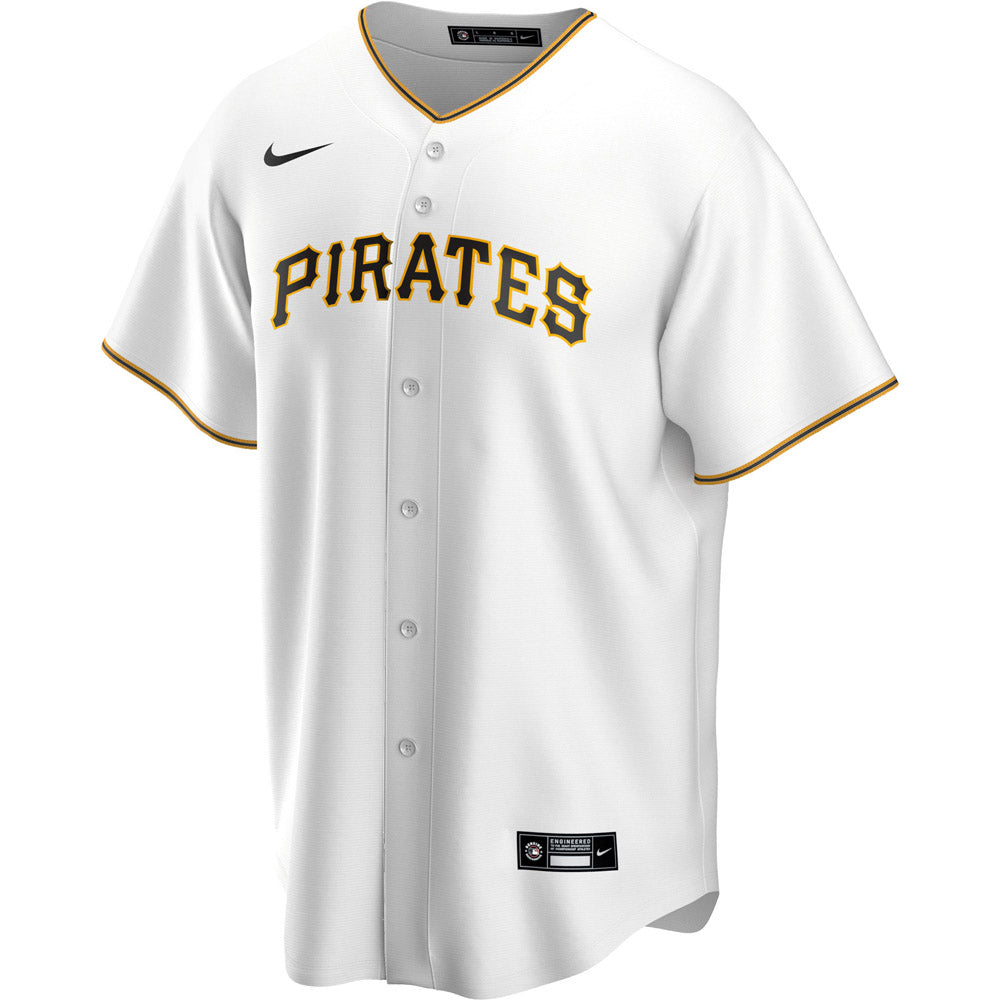 Men's Pittsburgh Pirates KeBryan Hayes Cool Base Replica Home Jersey - White