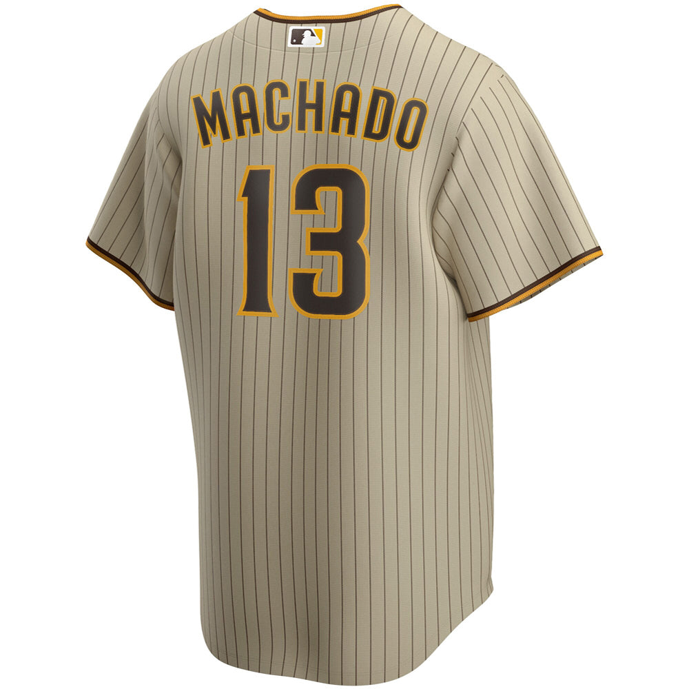 Men's San Diego Padres Manny Machado Alternate Player Jersey - Tan